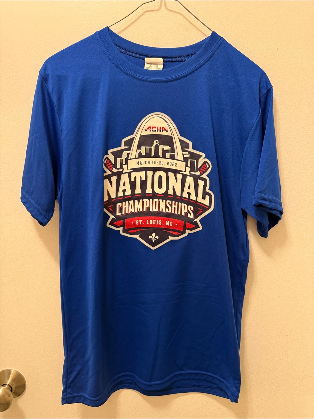 Augusta Sportswear Royal Blue ACHA National Hockey Championships Graphic Tee